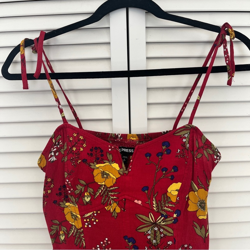Express Floral Print Midi Dress - Picture 3 of 4